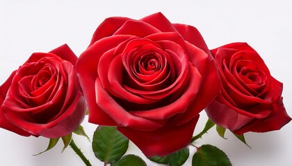 Fototapeta premium red rose isolated on a white background