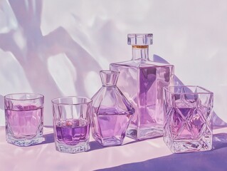 Geometric Glass Decanters Photo