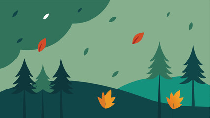 Fototapeta premium vector illustration of an autumn background