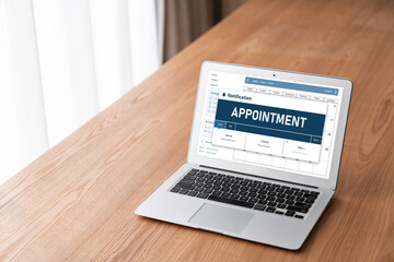 Online applointment booking calendar for modish regristration on the internet website