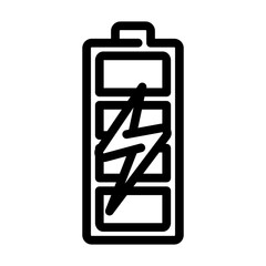 pre charged line icon vector illustration