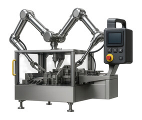 Robotic cartoning system with articulated arms for flexible packaging in an electronics manufacturing plant
