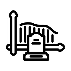 chart rate mortality line icon vector illustration
