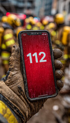 Llamando al número de emergencia ante hechos catastróficos, números para auxilios, rescate y ambulancias.

