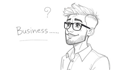 Thinking of Starting a Business? | Curious Young Entrepreneur Illustration