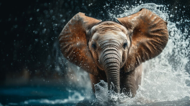 Gran elefante, africano, fotograf&iacute;a de alta, definici&oacute;n y mucho detalle