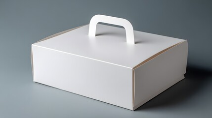 Elegant Modern White Cardboard Pastry Box Design for Bakery Packaging and Custom Branding for Cakes and Cookies Delivery