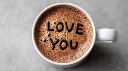 Closeup macro shot of white ceramic coffee cup