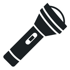 Essential Flashlight Icon - Portable Light Source for Camping, Emergencies, and Outdoor Activities isolated on white background © TawhidulIslam