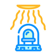 light intensity sensor module color icon vector illustration