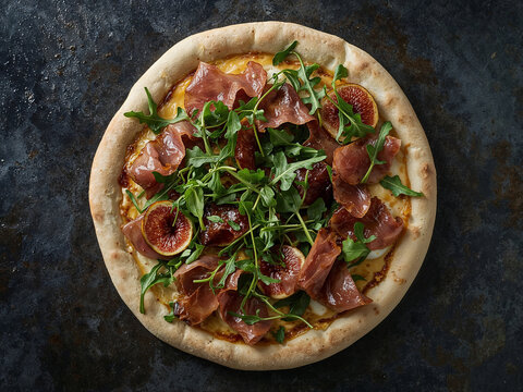 Gourmet Prosciutto and Fig Pizza - Powered by Adobe