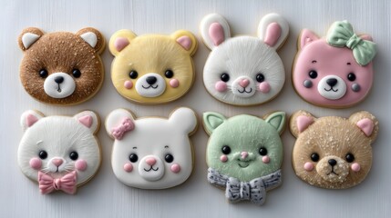 Kawaii animalshaped collection  cute cartoon characters