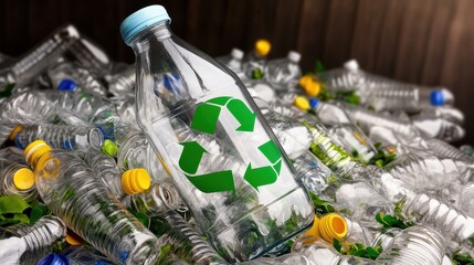 Recycling plastic bottles creates a sustainable future.