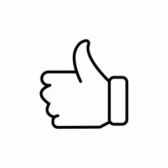 like thumbs up icon sign vector