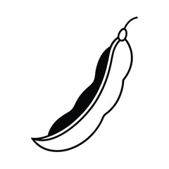 green beans icon vector illustration