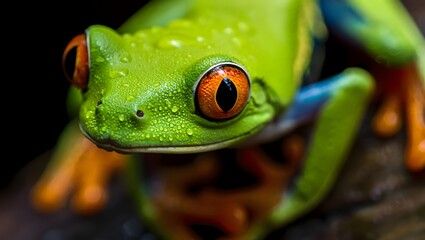 Explore the vibrant world of red eyed tree frog macro photography and amphibian beauty