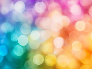 Fototapeta premium Rainbow Bokeh Lights Abstract Blurred Background, Background, Bokeh