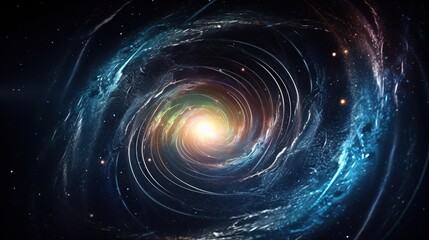 Cosmic Spiral Galaxy Vortex.