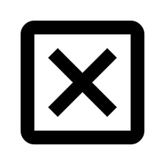 Obraz premium Simple unchecked checkbox graphic symbol