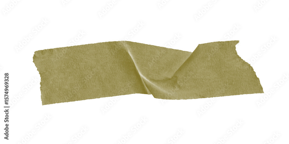 Fototapete a solid olive green shape against a black background in a simple abstract composition