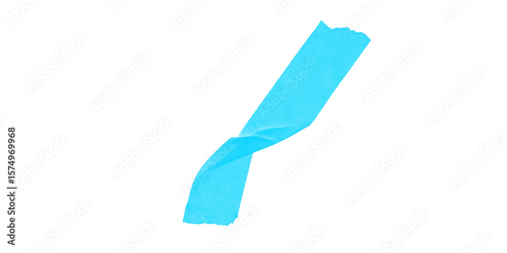 Poster isolated cyan shape diagonally across black background with pixelated edges and varying width