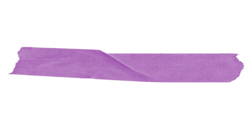 A horizontal purple block with jagged edges against a stark black background in a simple composition