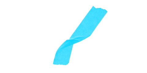 Isolated cyan shape diagonally across black background with pixelated edges and varying width