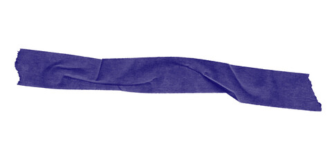 A dark blue irregular shape isolated against a completely black background in a simple composition