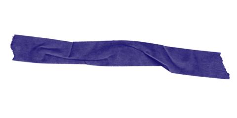 A dark blue irregular shape isolated against a completely black background in a simple composition