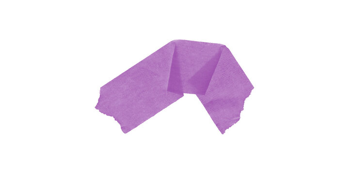 A purple polygon shape with jagged edges set against a stark black background in a simple composition