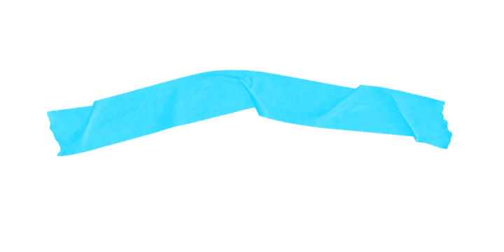 A light blue curved shape against a black background with a slight arch in the middle section