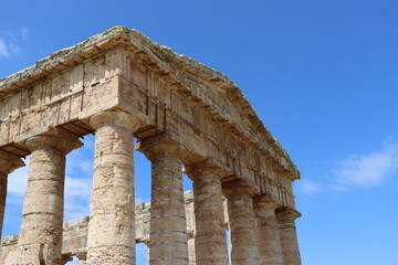 Segesta, Sicily, Italy - April 7 2025: Doric Temple of Segesta