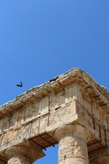 Segesta, Sicily, Italy - April 7 2025: Doric Temple of Segesta