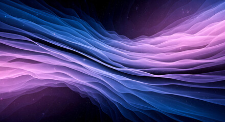 Vibrant Abstract Wave Background with Colorful Swirls and Sparkles - Ideal for Design, Tech, and Creative Projects