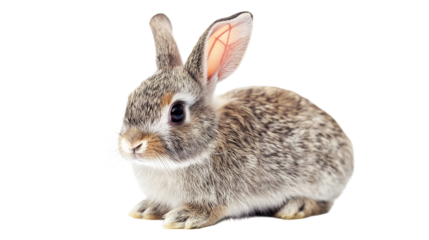 rabbit isolated on white background , transparent png