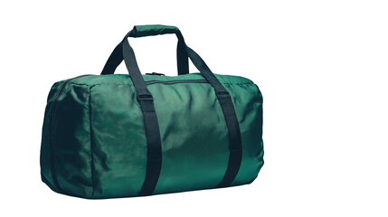 green bag for gym isolated on white background , transparent png