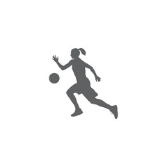  Female Basketball Player Silhouette