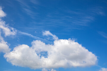 Beautiful skyscape with picturesque clouds
