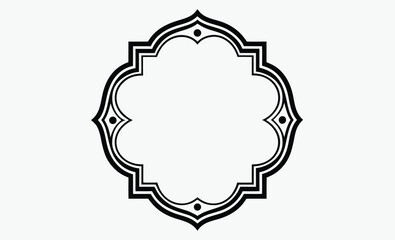 Decorative frame silhouette, Decor Style Silhouettes Frames Designs 
by VectorShots