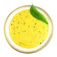 traditional Indian Gujrati snack food recipe chutney for serve with Indian snack ganthia, fafda,...