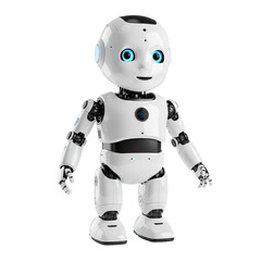 Fototapeta premium friendly ai robot isolated on white background 