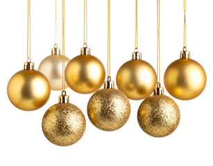 PNG Golden christmas baubles chandelier jewelry hanging.