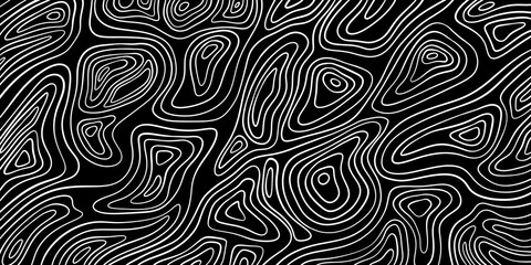Naklejka premium black and white abstract background, black background, waves, vector graphics, topographic lines, wallpaper with contours, abstract lines