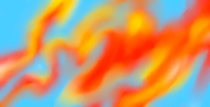 Soft neon-like smeared background with red-orange spots on a light background. Reminiscent of infrared or thermal imaging.