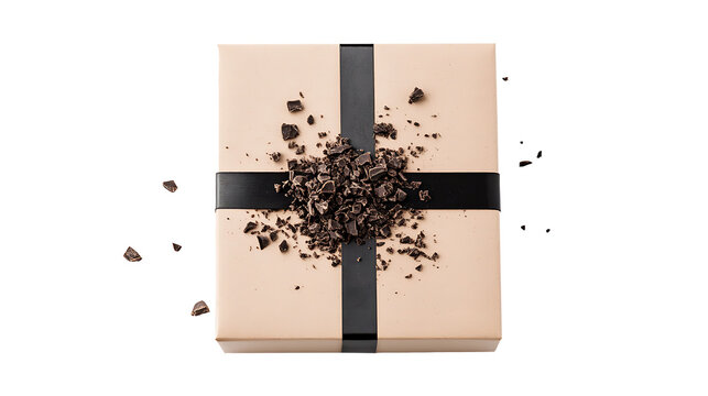 Brown Kraft Gift Box with Chocolate Crumbs on White jhu.png