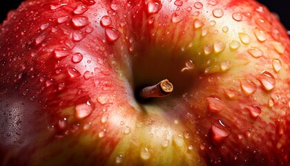 a close up image of an apple
