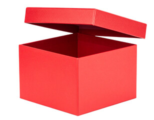 ed gift box isolated on transparent background cutout