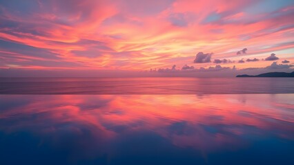 Obraz premium Edge of Serenity: Infinity Pool at Sunset 