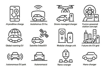 Futuristic electric vehicle concepts with ai and autonomous charging solutions