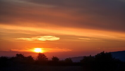 Obraz premium glowing sunset portrait